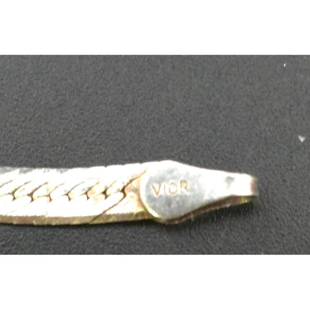 Vior 925 Sterling Silver Vntg Snake Chain Bracelet With Lobster Clasp Italy - Picture 9 of 10